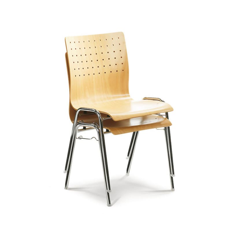 Wooden chair, stacking