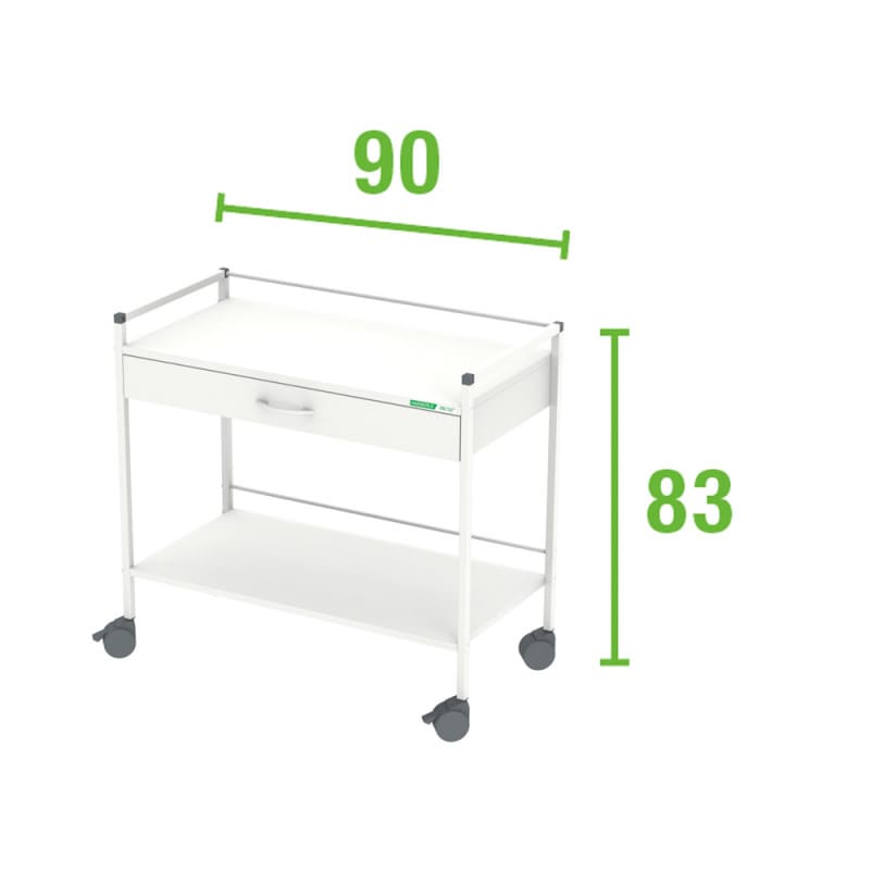 Wide Multipurpose Trolley with 1 drawer