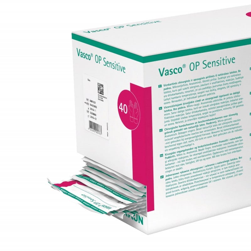 Vasco OP Sensitive Powder-Free Surgical Gloves 8.0