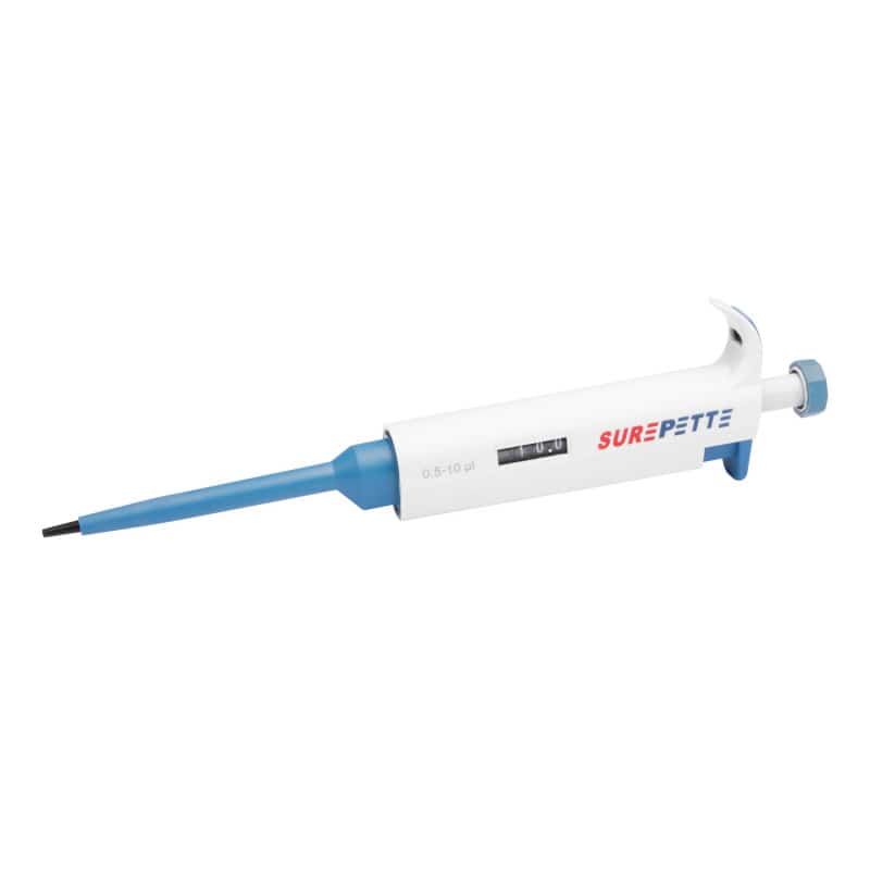 SurePette - variably adjustable pipette 0,5 - 10 µl