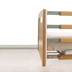 Trix Sideguards for Velino Nursing Beds wenge wood