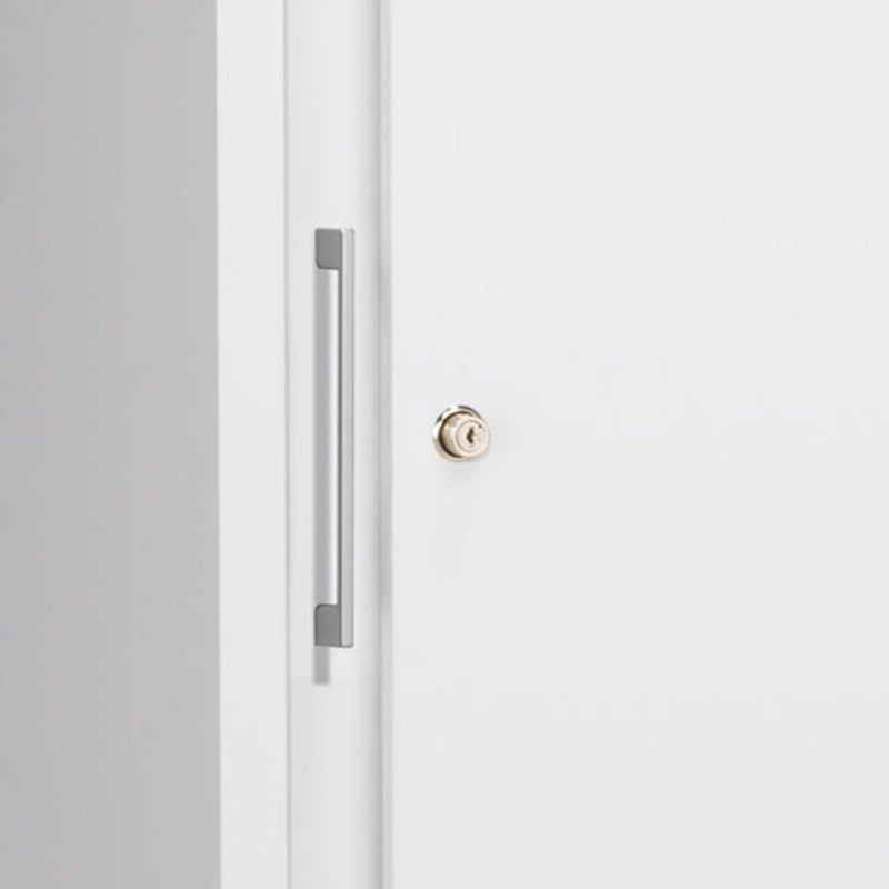 Mauser Sliding Door Cabinet 195 x 120 x 42 cm | light grey