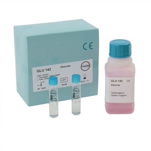 Glucose test cuvettes, quantity 40