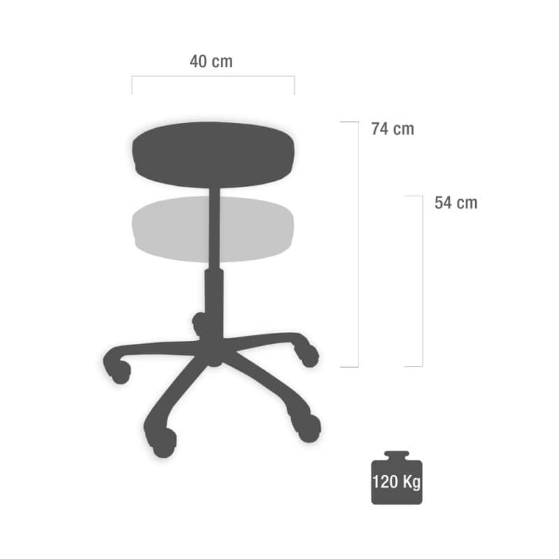MyQuIZZ Tall Swivel Stool green