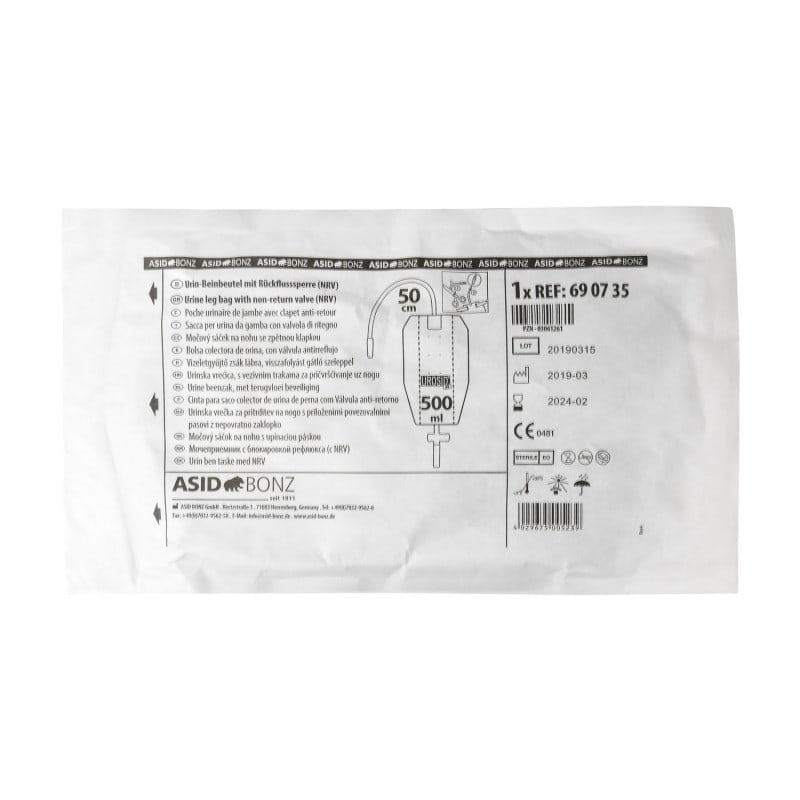 Urosid 3K Leg Bag 750 ml | 65 cm