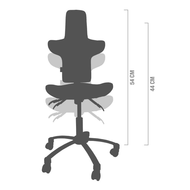 Swivel Chair with High Backrest black