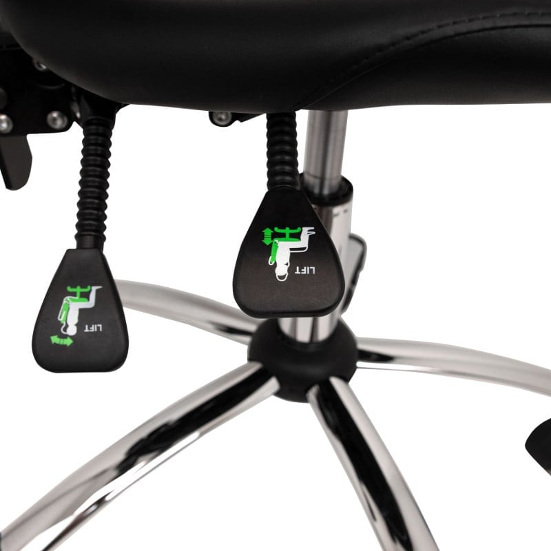 Swivel Chair with High Backrest black