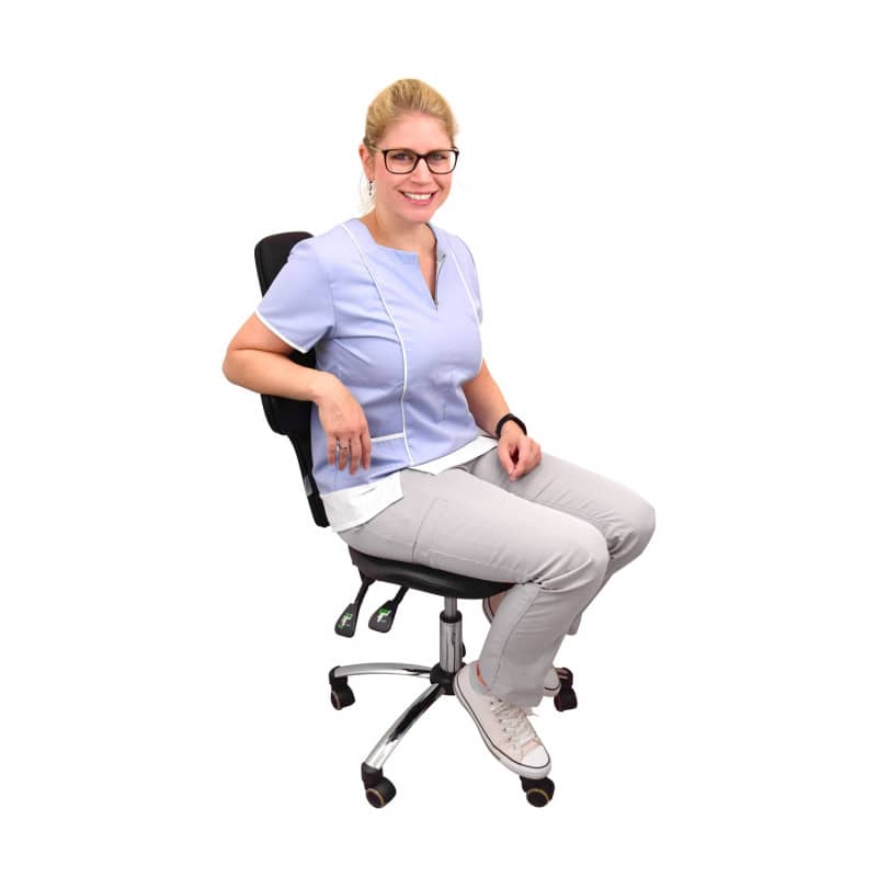 Swivel Chair with High Backrest black