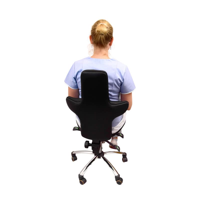 Swivel Chair with High Backrest black
