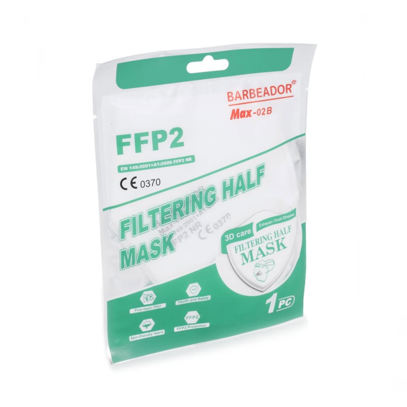 Foldable FFP2 Mask unvalved