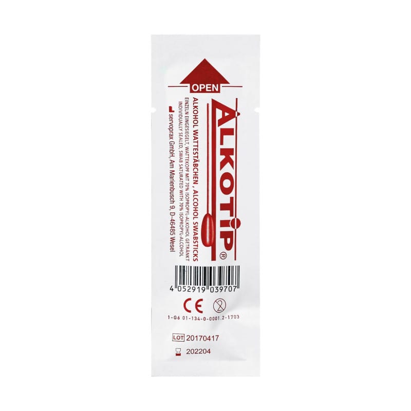 Alkotip alcohol Swab Sticks, 50 PCS