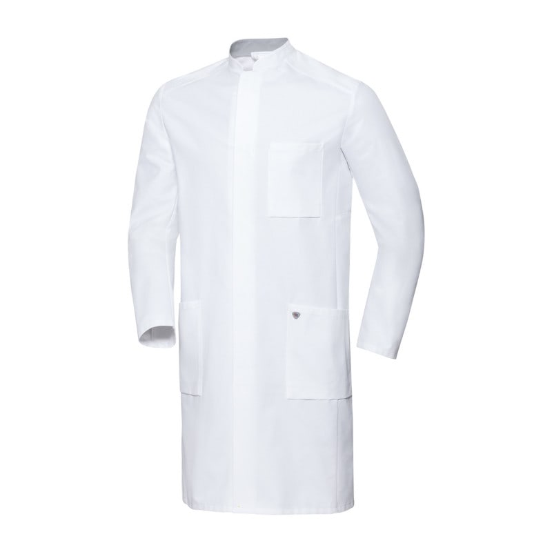 Men's Lab Coat with Stand-Up Collar 44n