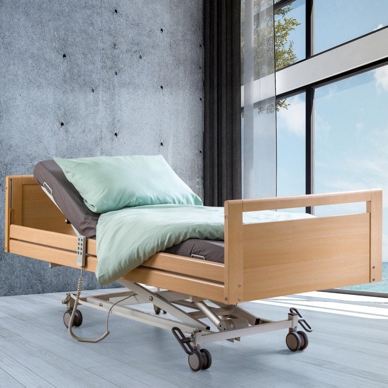Allegra Nursing Bed with steel mesh base