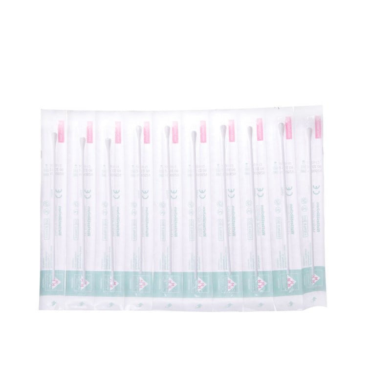 Sterile Cotton Swabs w-Plastic Stick