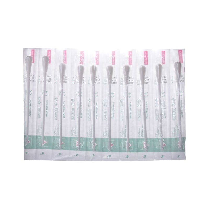 Large Sterile Plastic Cotton Swabs single, 500 PCS