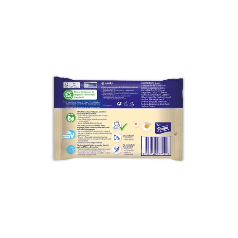 TEMPO Moist Toilet Tissues Soft & Sensitive