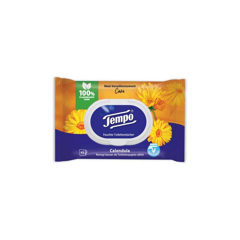 TEMPO Toilet Wipes "My Pampering Moment" with calendula & camomile