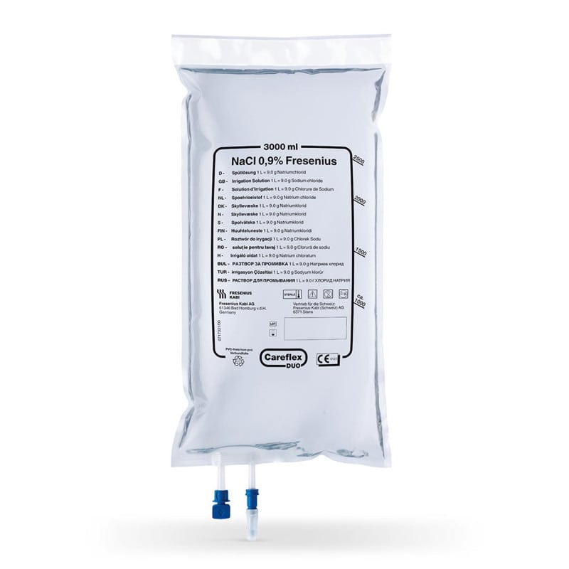 NaCl 0.9% Careflex® Duo Bag 3000 ml