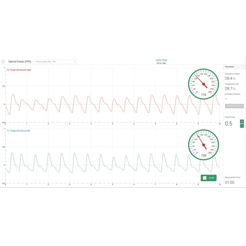 AngE™ Basic ABI OPO (arterial) + D-PPG-LRR (venous)