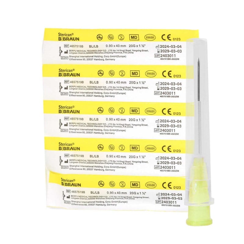 Disposable Sterican Cannulas 23G, 0.60 x 25 mm, blue
