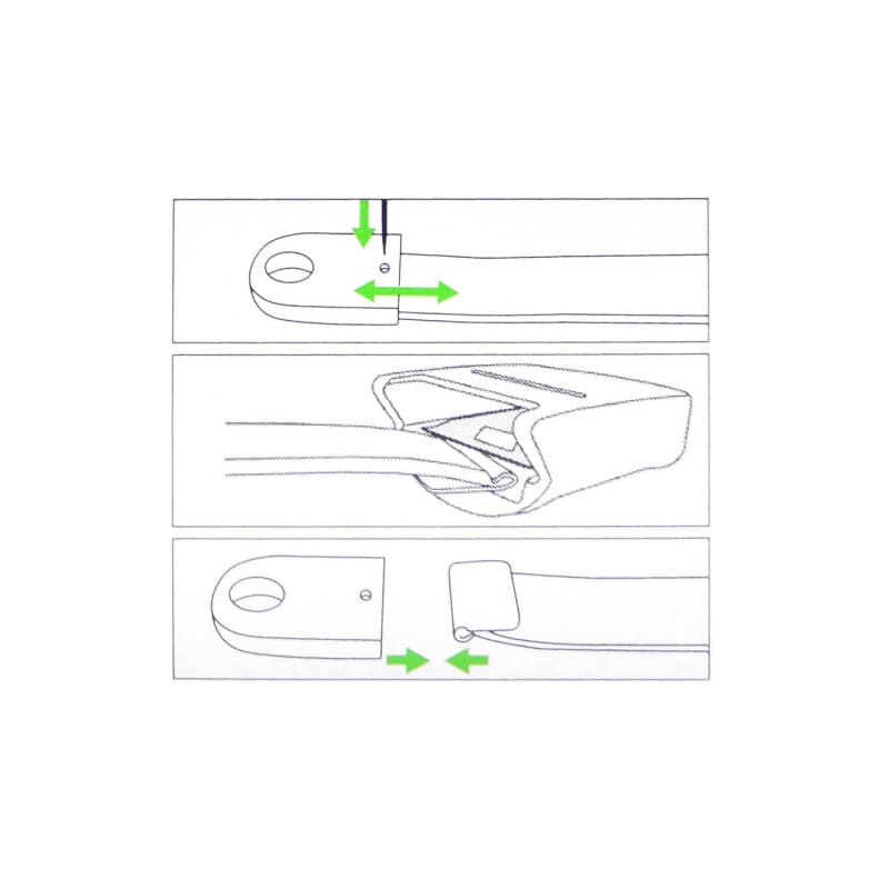 Prämeta Replacement Band, Green Two-button model (902-2)