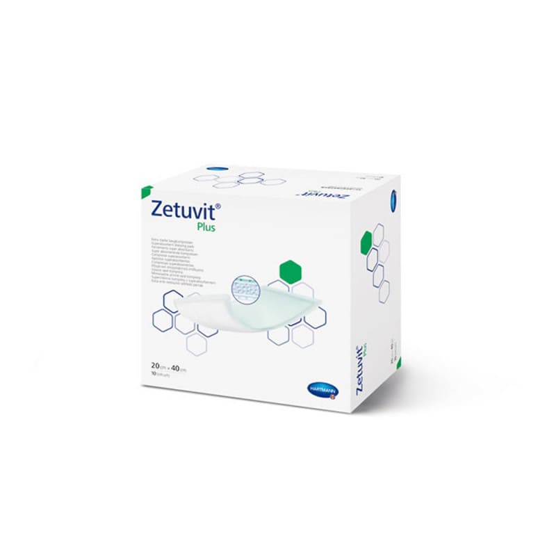 Zetuvit plus, Sterile Absorbent Compresses 10 x 20 cm