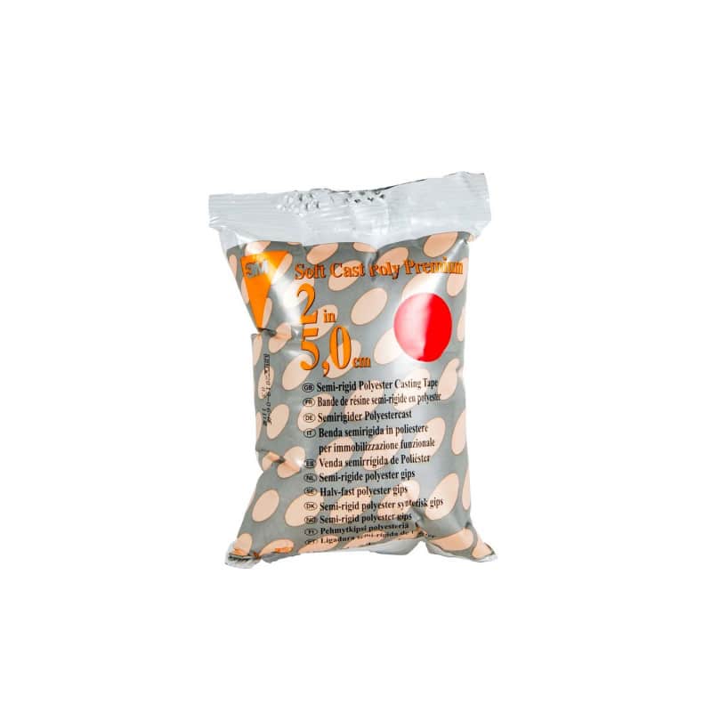 3M Soft Cast Poly Premium 10.1cm x 3.6m | red