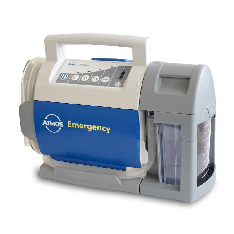 Emergency Aspirator Pump ATMOS E341 Battery with Medi-Vac container system