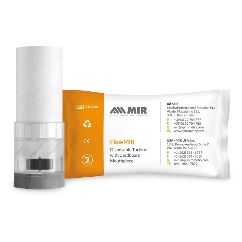FlowMir Disposable Turbine, includes Mouthpiece