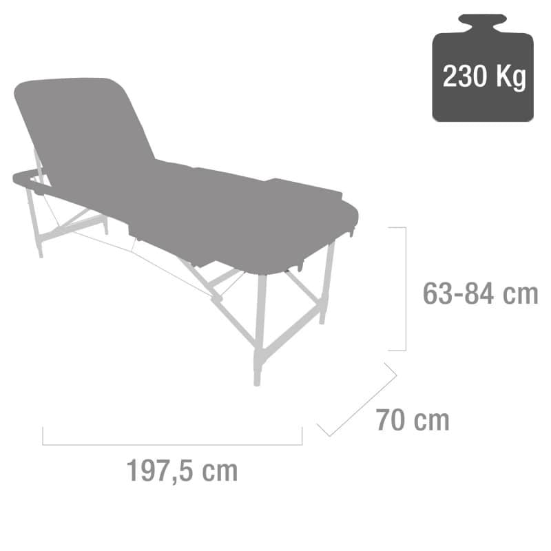 Sentosa Massage & Exam Table blue - white
