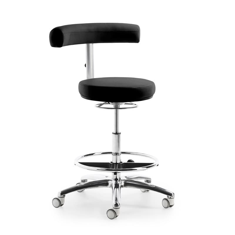 MyQuIZZ Tall Swivel Stool grey