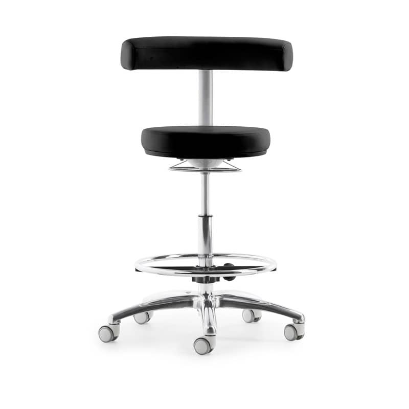 MyQuIZZ Tall Swivel Stool grey