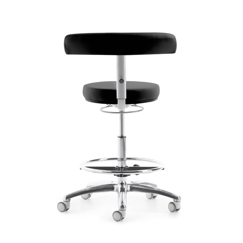 MyQuIZZ Tall Swivel Stool grey