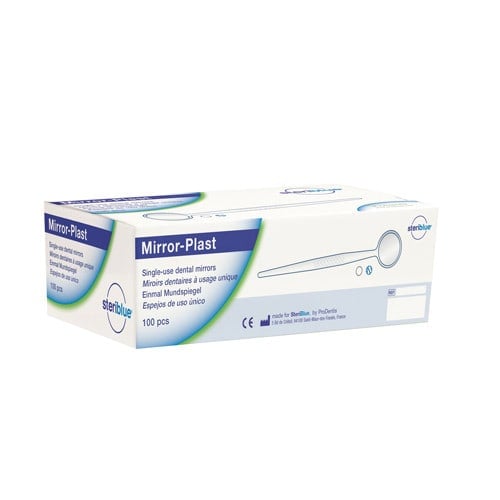 Disposable Dental Mirror, 100 pcs white