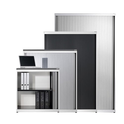 "contos" Tambour Cabinet 80.5 x 100 x 43.2 cm | anthracite
