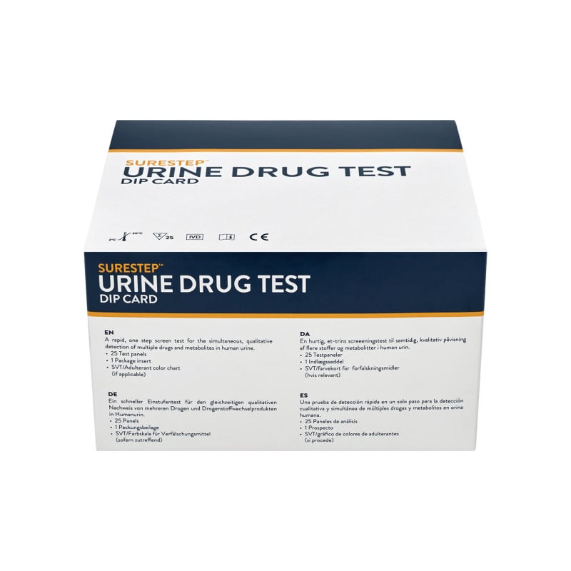 SureStep™ Urine Drug Test Dip Card (6) Test 4: COC-MET-THC-MTD-MOP-BZO