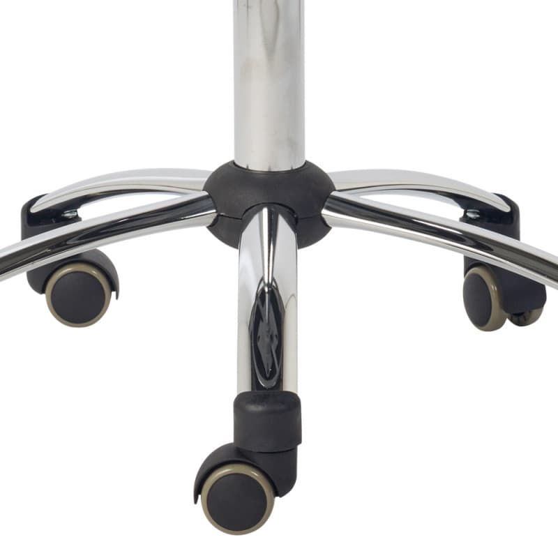 Saddle Stool with Backrest black