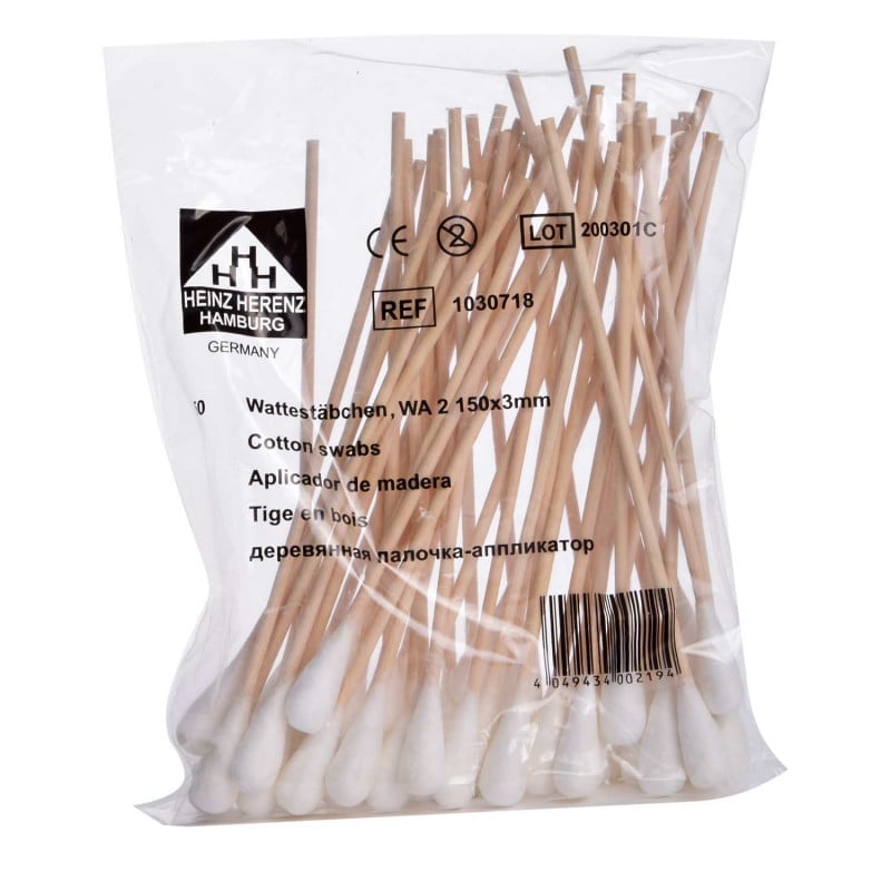 Large Cotton Swabs w-Wooden Stick 200 mm