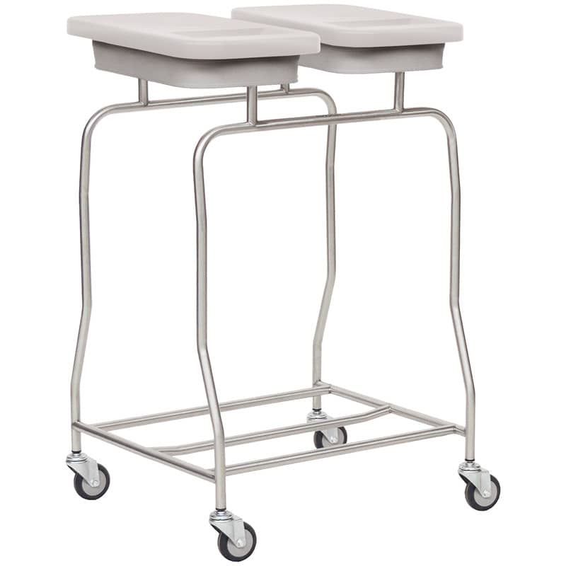 Laundry Trolley, 2 Compartments black | grey