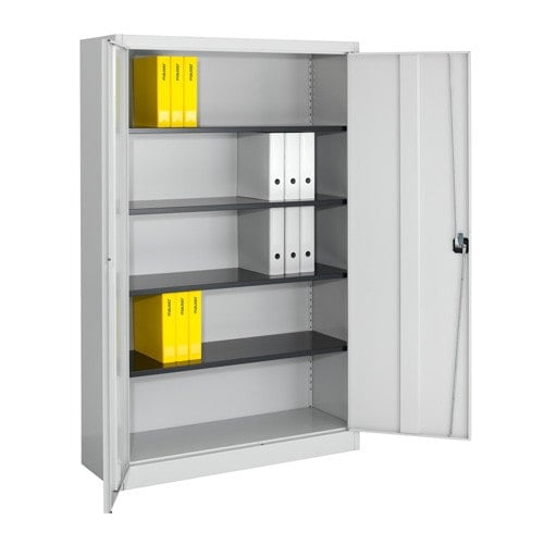 Locking Cabinet 120 cm | pure white | ultramarine