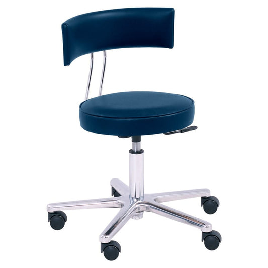 Swivel Chair with Inclined Seat light blue