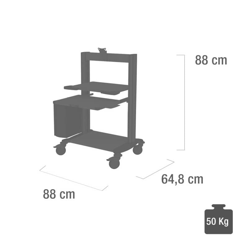 Haeberle Computer Trolley blue