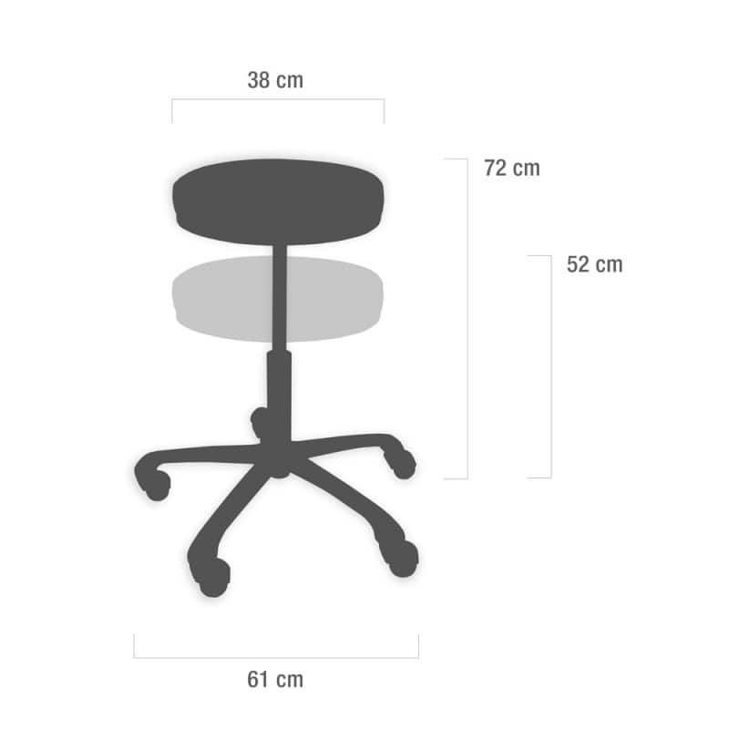Swivel Stool for Taller People antique pink
