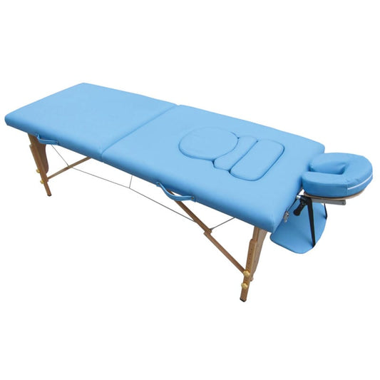 Portable Massage Table, “Surabaya” light blue