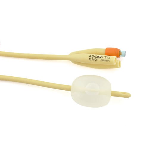Urosid Nelaton Latex Balloon Catheter, Triple Lumen, Balloon Volume 30 ml CH 18
