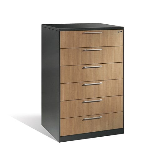 Designer A5 Filing Cabinet 3 drawers, 2 tracks | light grey