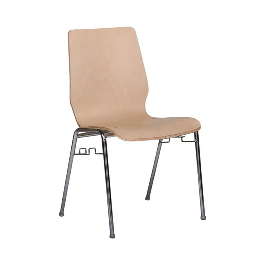 Stackable moulded ply chair