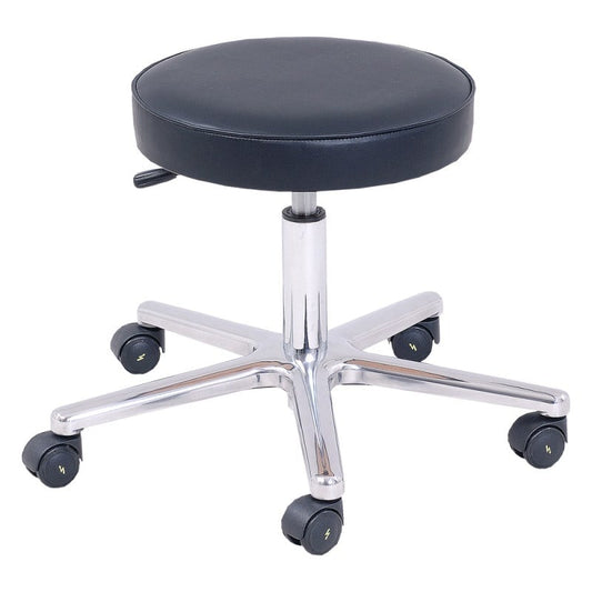 Surgical Stool, Electrically Conductive Höhenverstellung 460 - 580 mm, Fuß-Ringauslöser