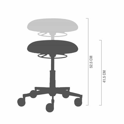 myXPERT Multi-Functional Swivel Stool Ergo | black
