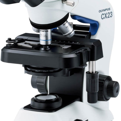 Olympus CX23 Microscope standard configuration with 100x oil objective